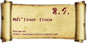 Müllner Ilona névjegykártya